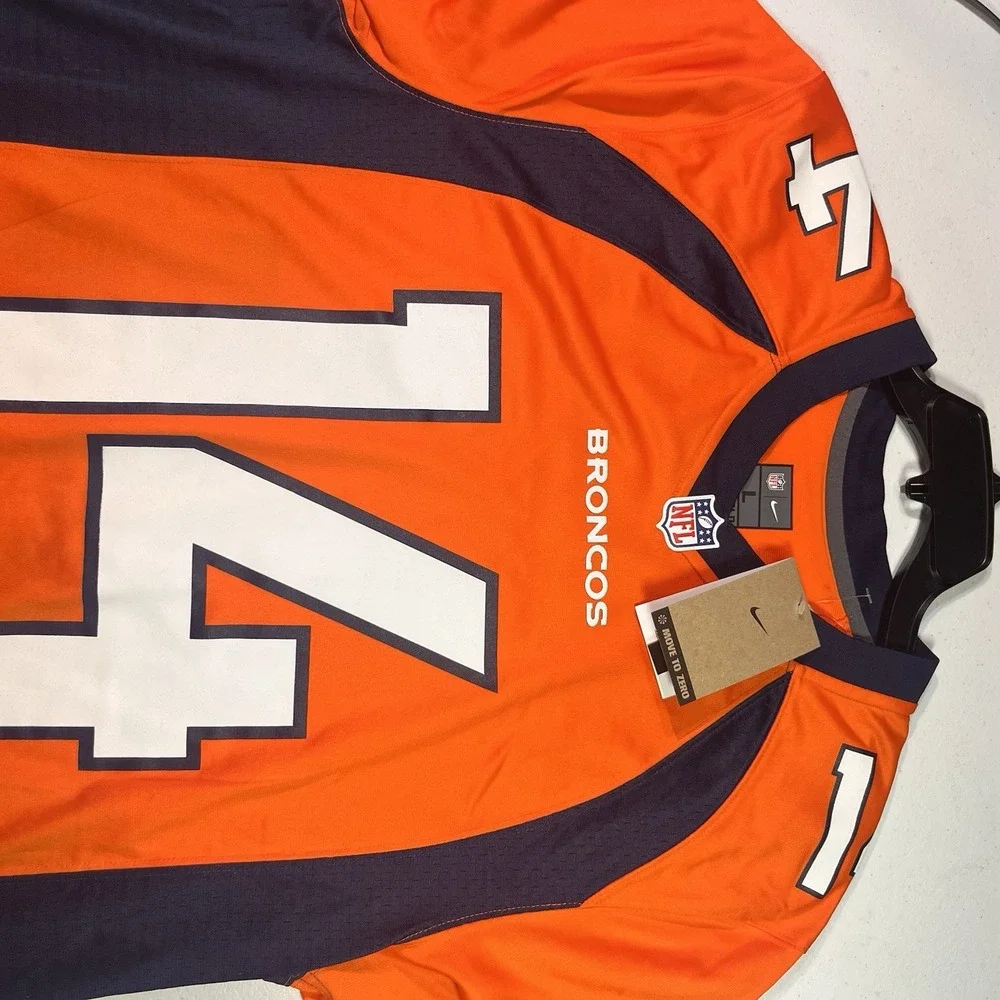 Denver Broncos Nike  Courtland Sutton Orange Men's Size L Jersey‎ Authentic New